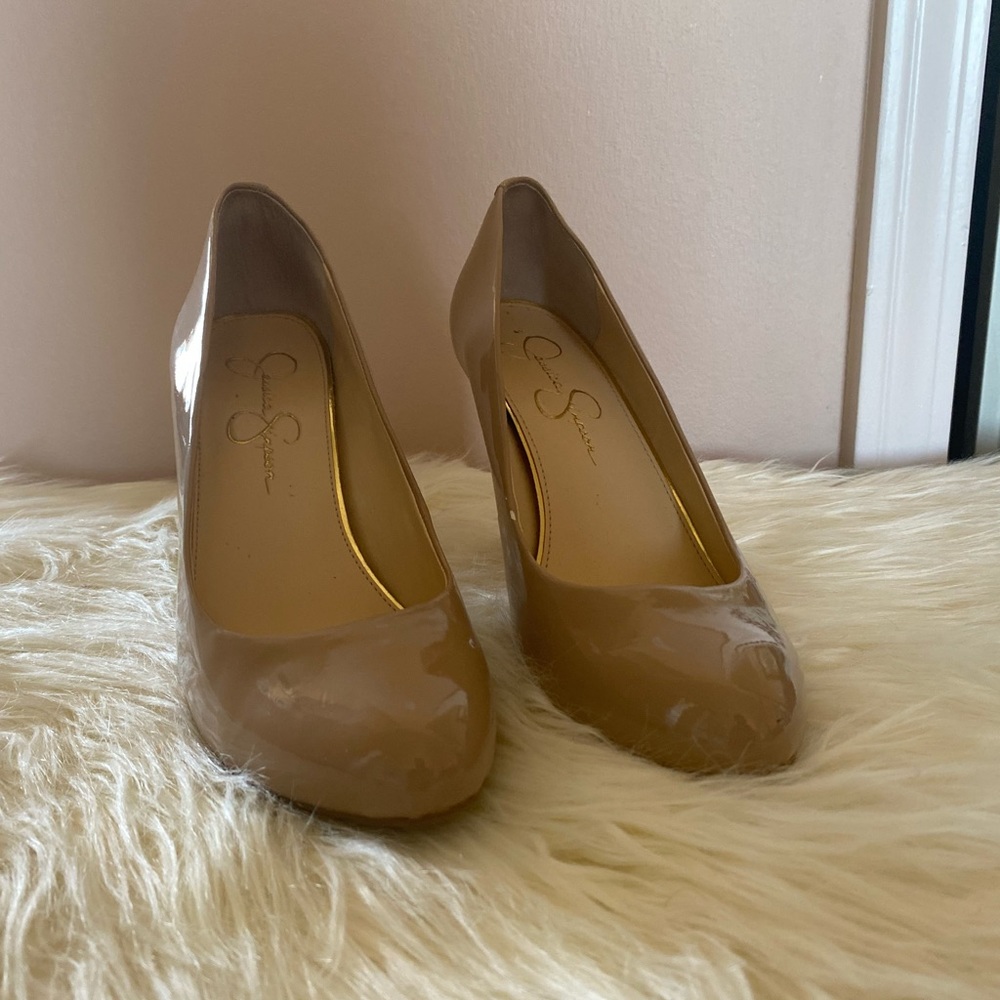 Jessica Simpson Nude Heel Pumps - lightly worn